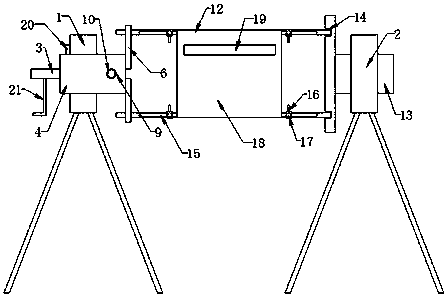 Cable winding and unwinding device