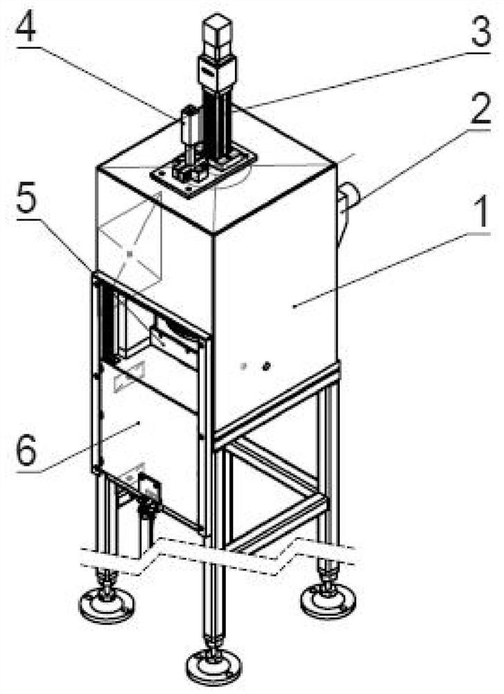 Sample grinding box cleaning device and cleaning method thereof