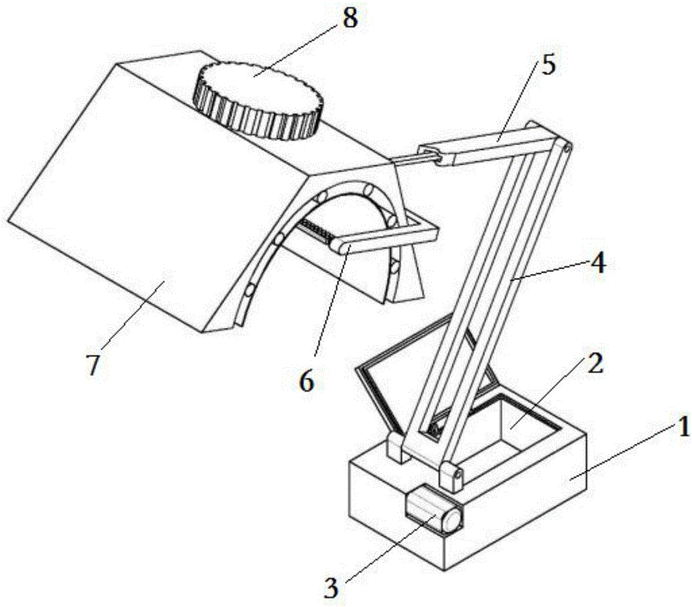 Light-adjustment, temperature-control and energy-saving table lamp