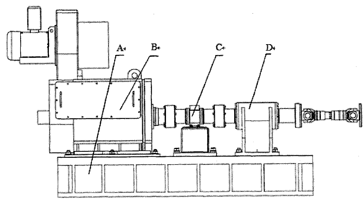 Detection test device of dynamic flexible drive torque