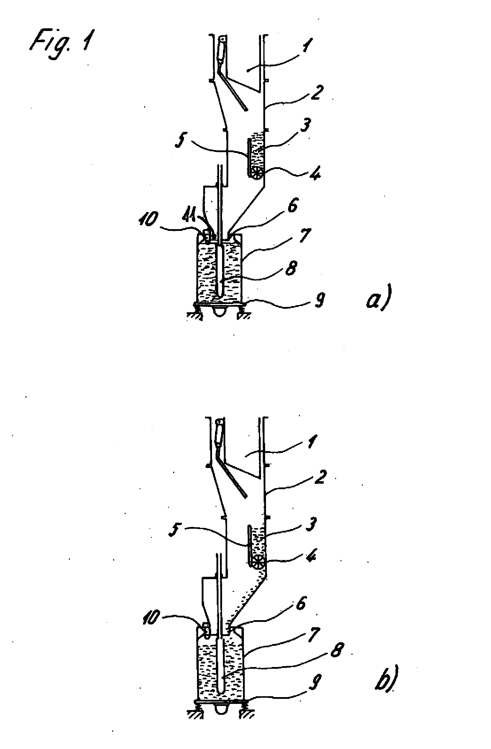 Method and Apparatus for Filling Open Containers with a Powdery Product