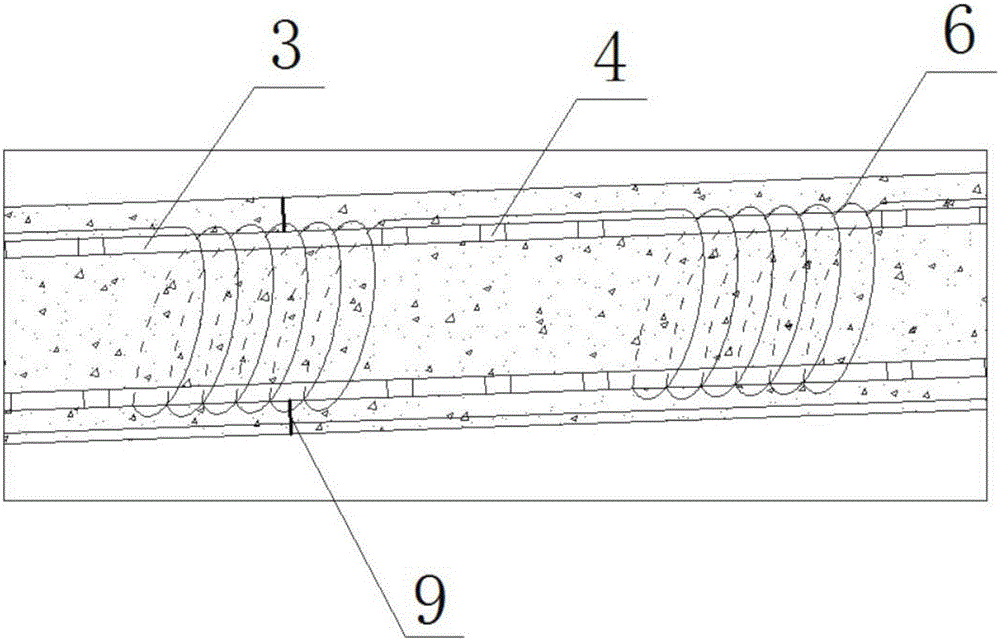 Electromagnetic field seepage combined anchor rod draining device and construction method thereof