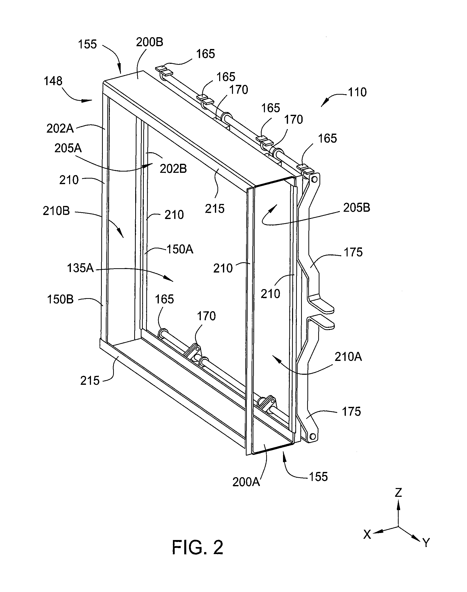 Filter holding frame with adjustable clamping mechanism and slot for pre-filter