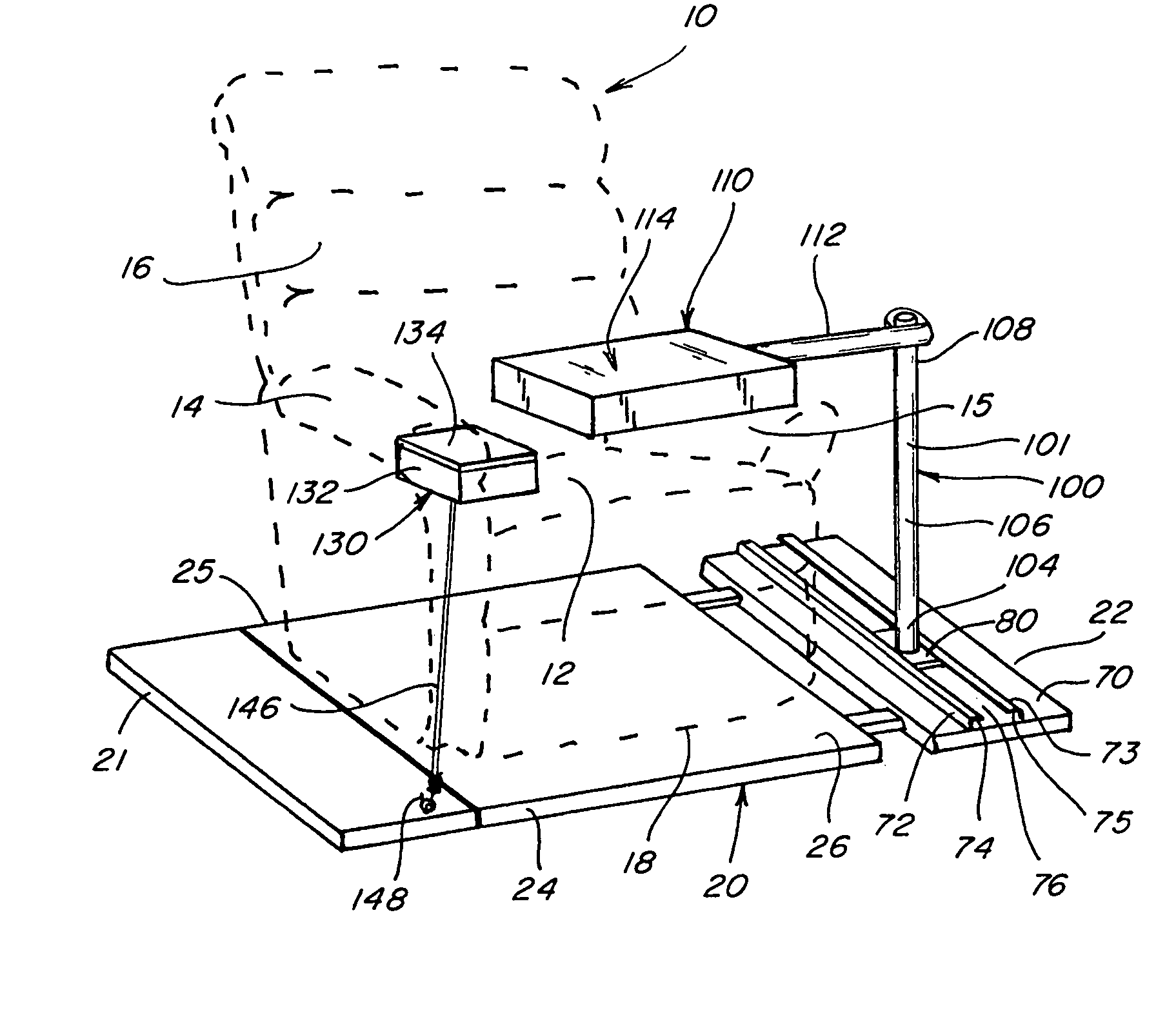 Apparatus for converting an armchair for use as a computer workplace