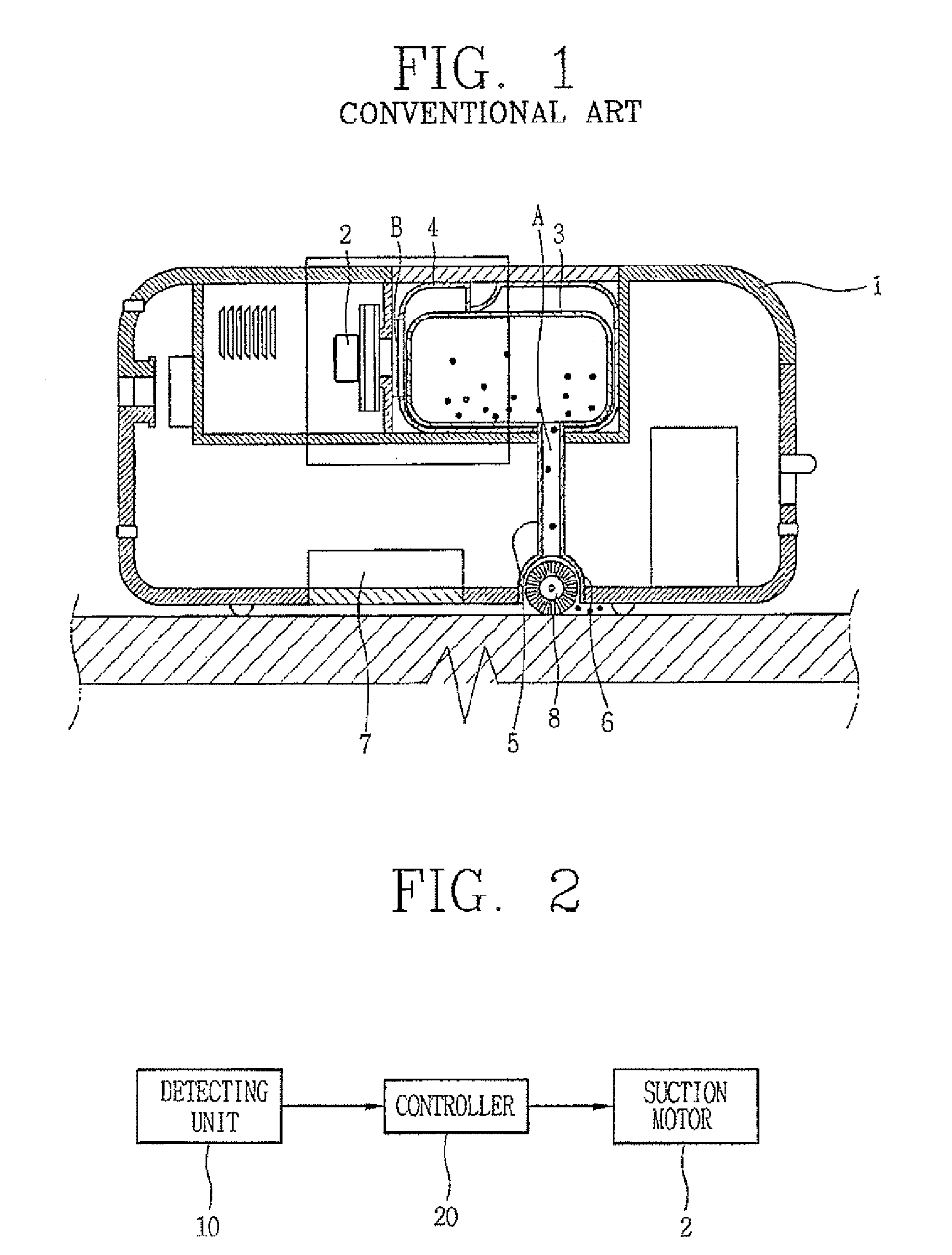 Robot cleaner having function for detecting separation of dust tank and control method thereof