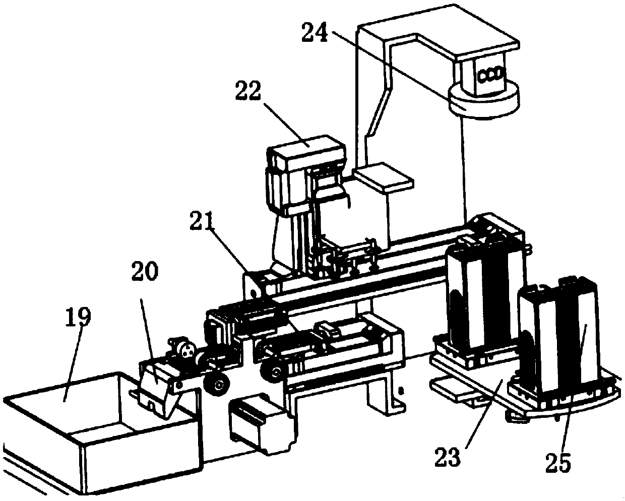 An automatic assembly machine for mobile phone receiver gauze