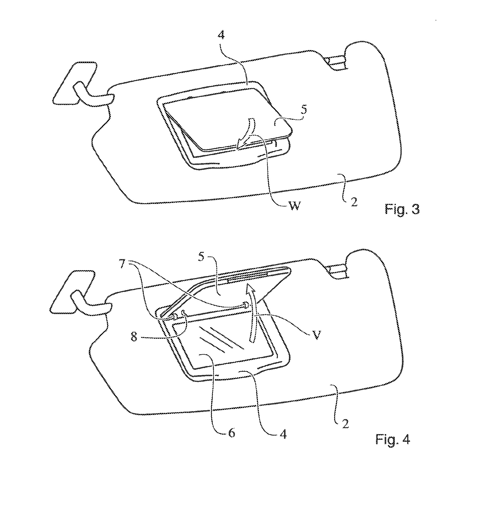 Movement device for a motor vehicle interior trim part, and interior trim part