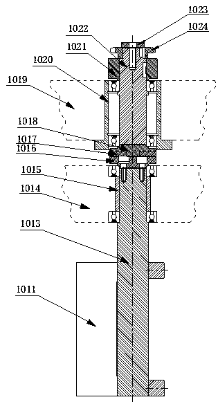 Paper bag machine handle pasting glue coating device