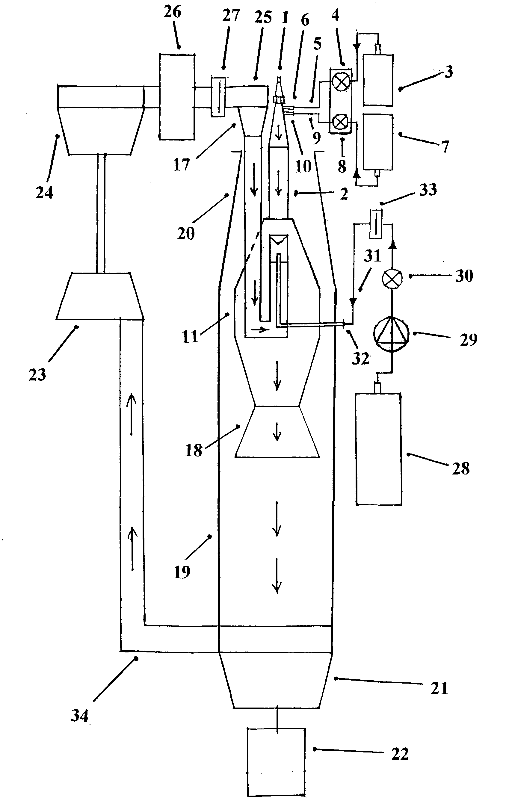 Main component device of micro-emission high-energy-saving multiplied tremendous-power pulse knocking engine