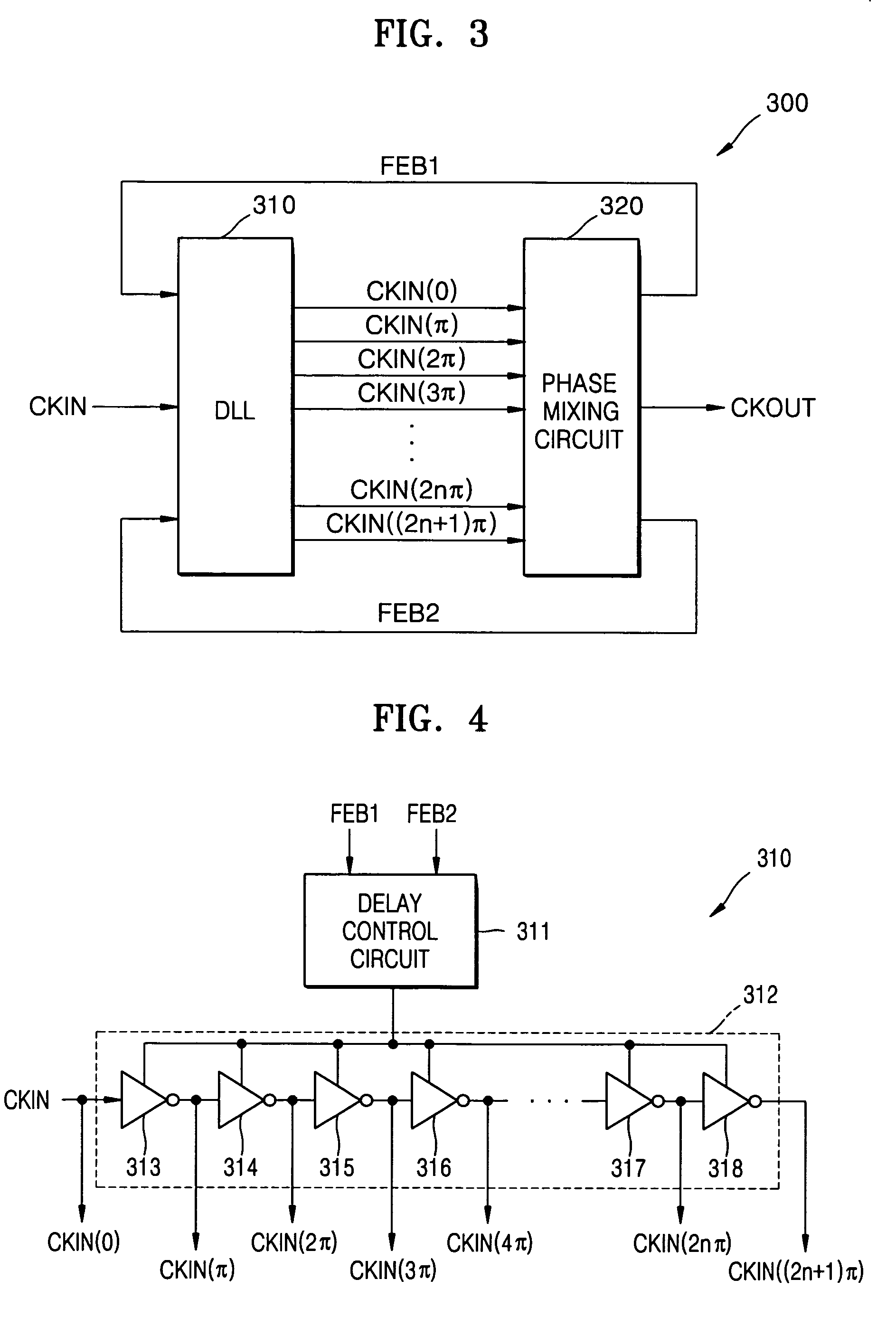 Clock signal generation circuits and methods using phase mixing of even and odd phased clock signals