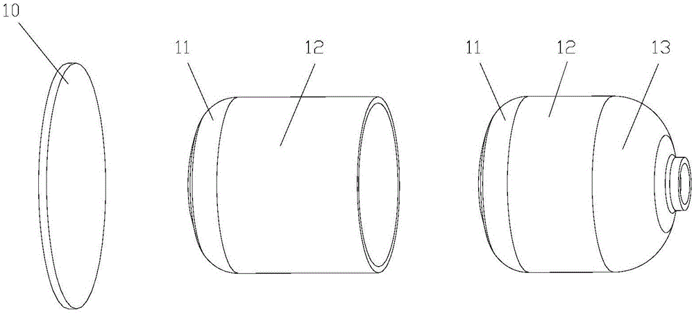 Weldless lightweight water heater inner container product and manufacture method thereof