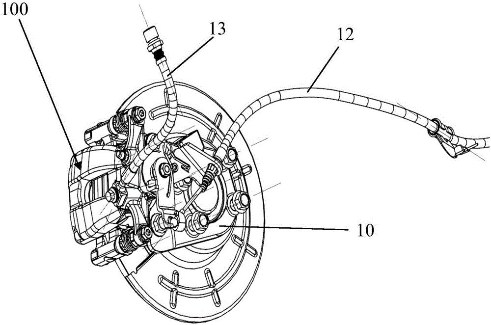 Vehicle braking type brake caliper