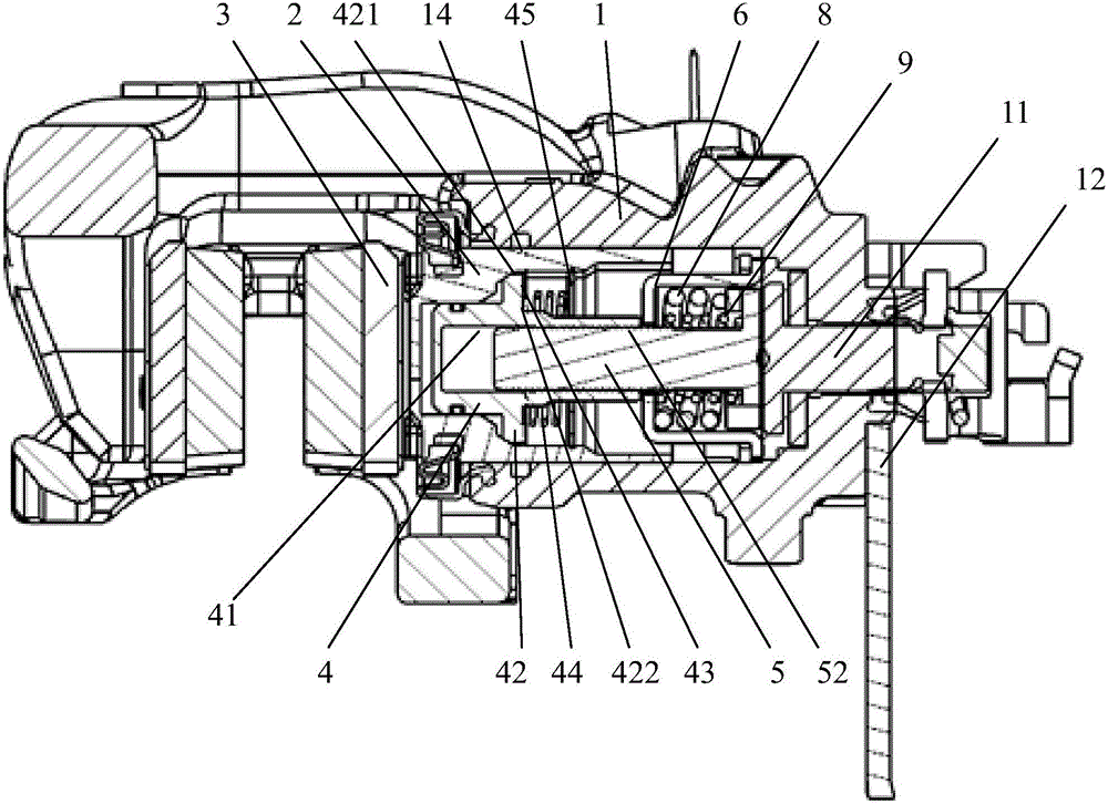 Vehicle braking type brake caliper