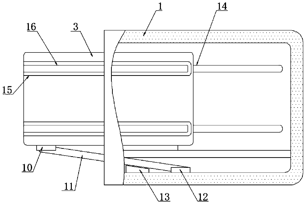 Mounting structure of embedded household appliance