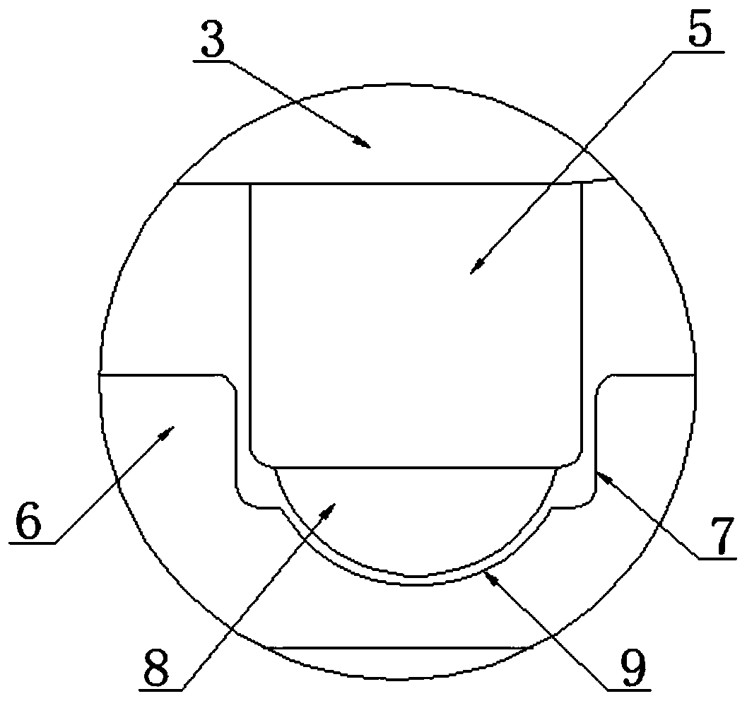 Mounting structure of embedded household appliance