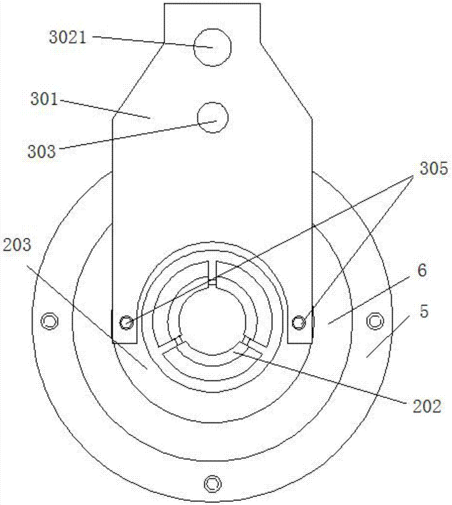 Capacitor aluminum casing clamping rotating device