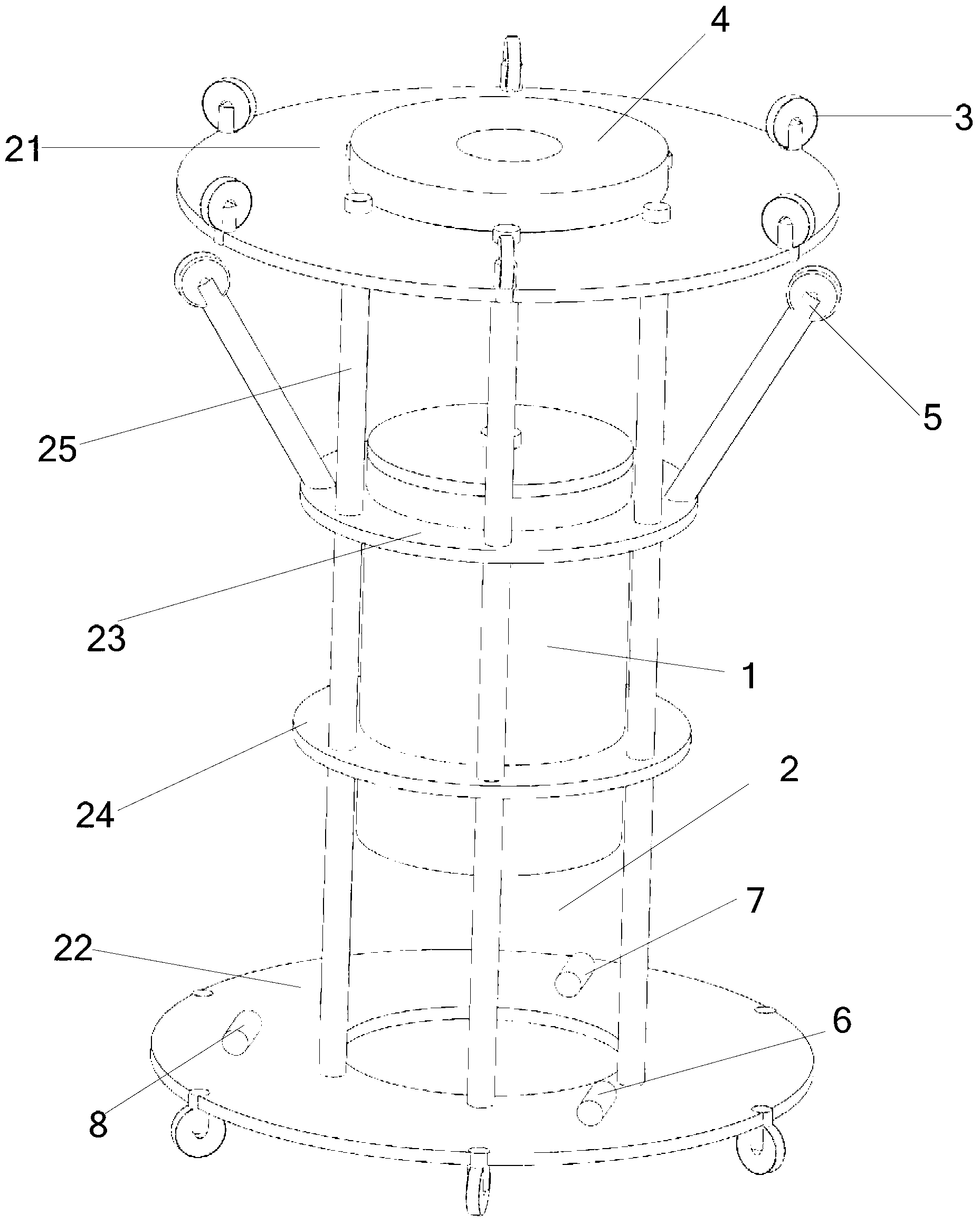 Inner detection system for submarine pipelines and detection method thereof
