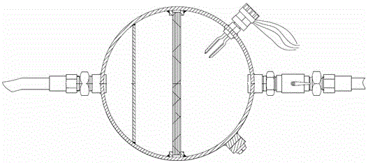 A pipeline liquid exhaust device for flow test