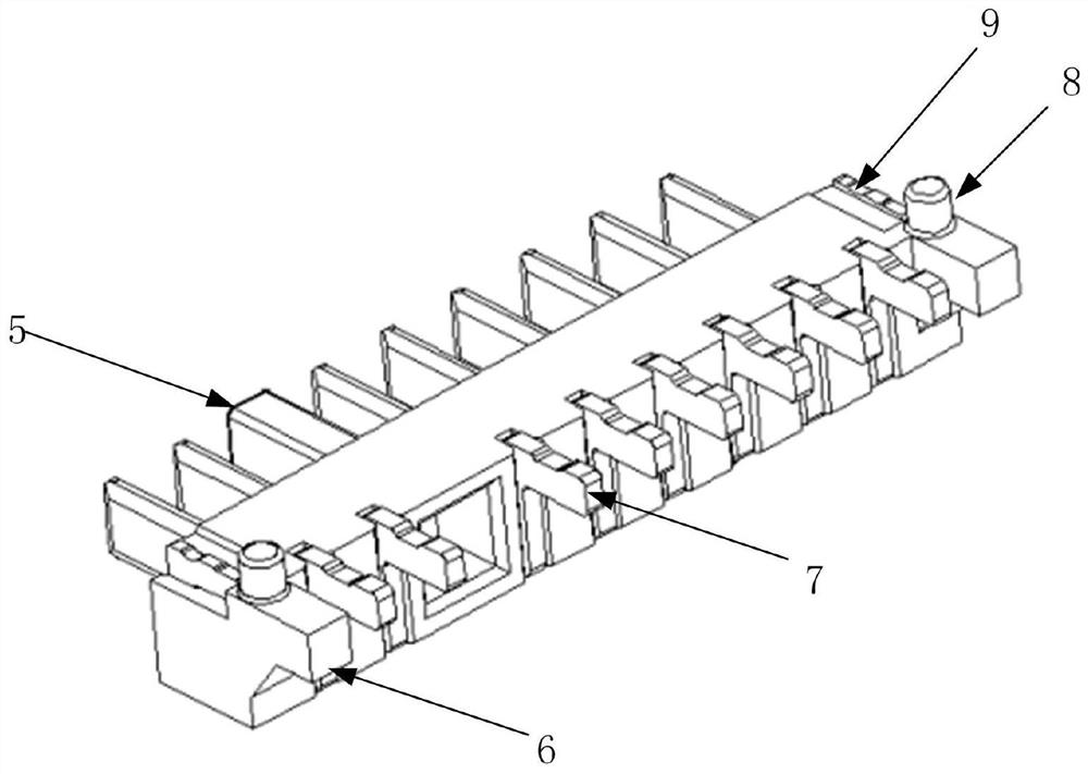 Female head plastic part, female head, multi-direction plug connector and electrical module