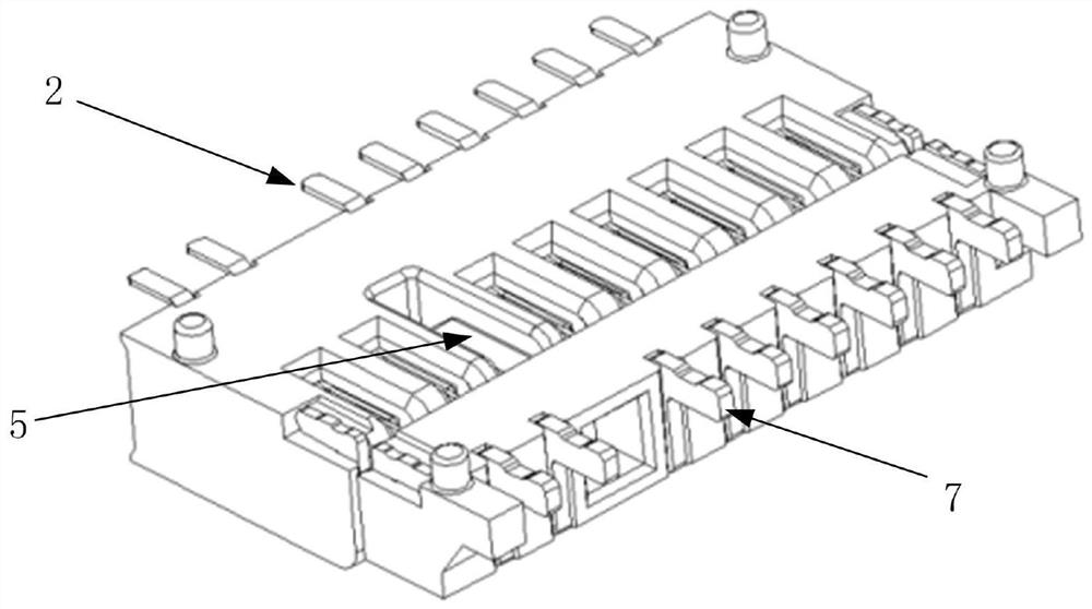 Female head plastic part, female head, multi-direction plug connector and electrical module