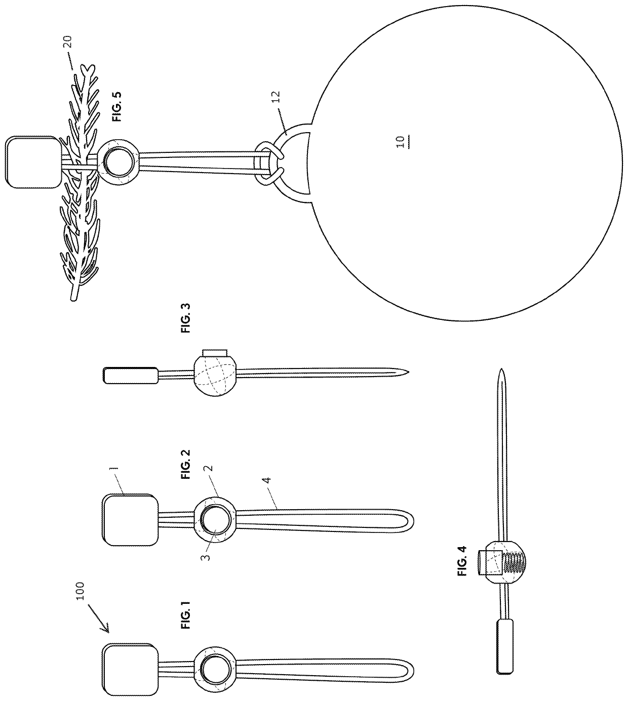 Device for securing ornaments to a tree