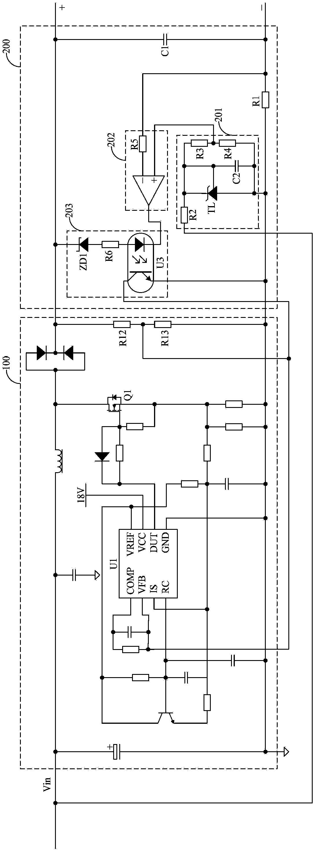 Charger and over-current protection circuit thereof