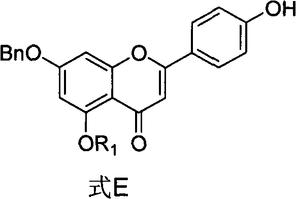 Intermediate of flavonoid compound and preparation method and application thereof