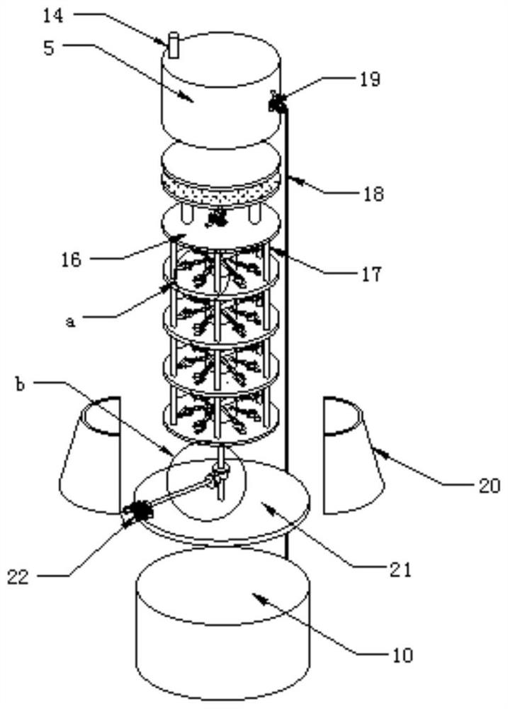 Urine sampling inspection structure having rotary storage rack and used for clinical detection in clinical laboratory