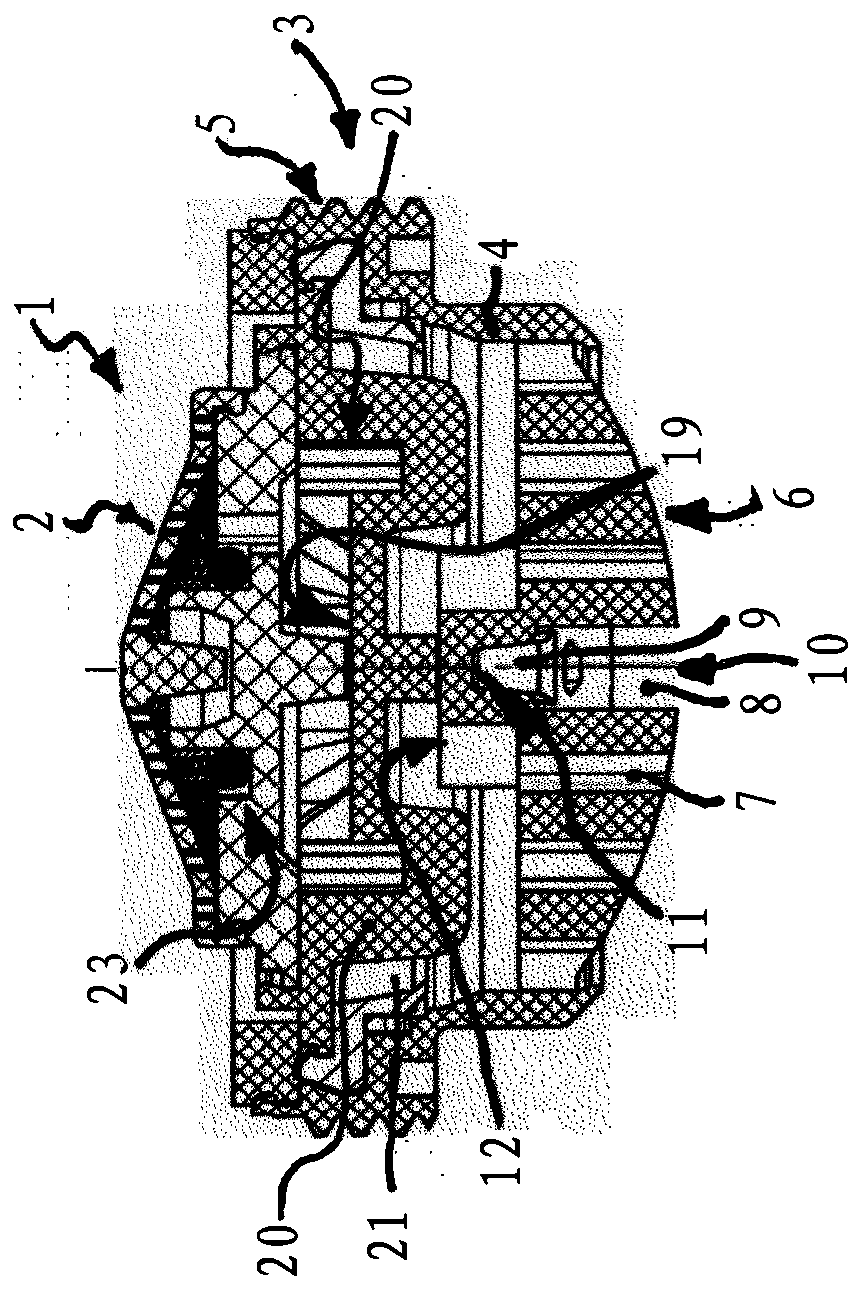 Jet regulator with slit-like recess as tool interface