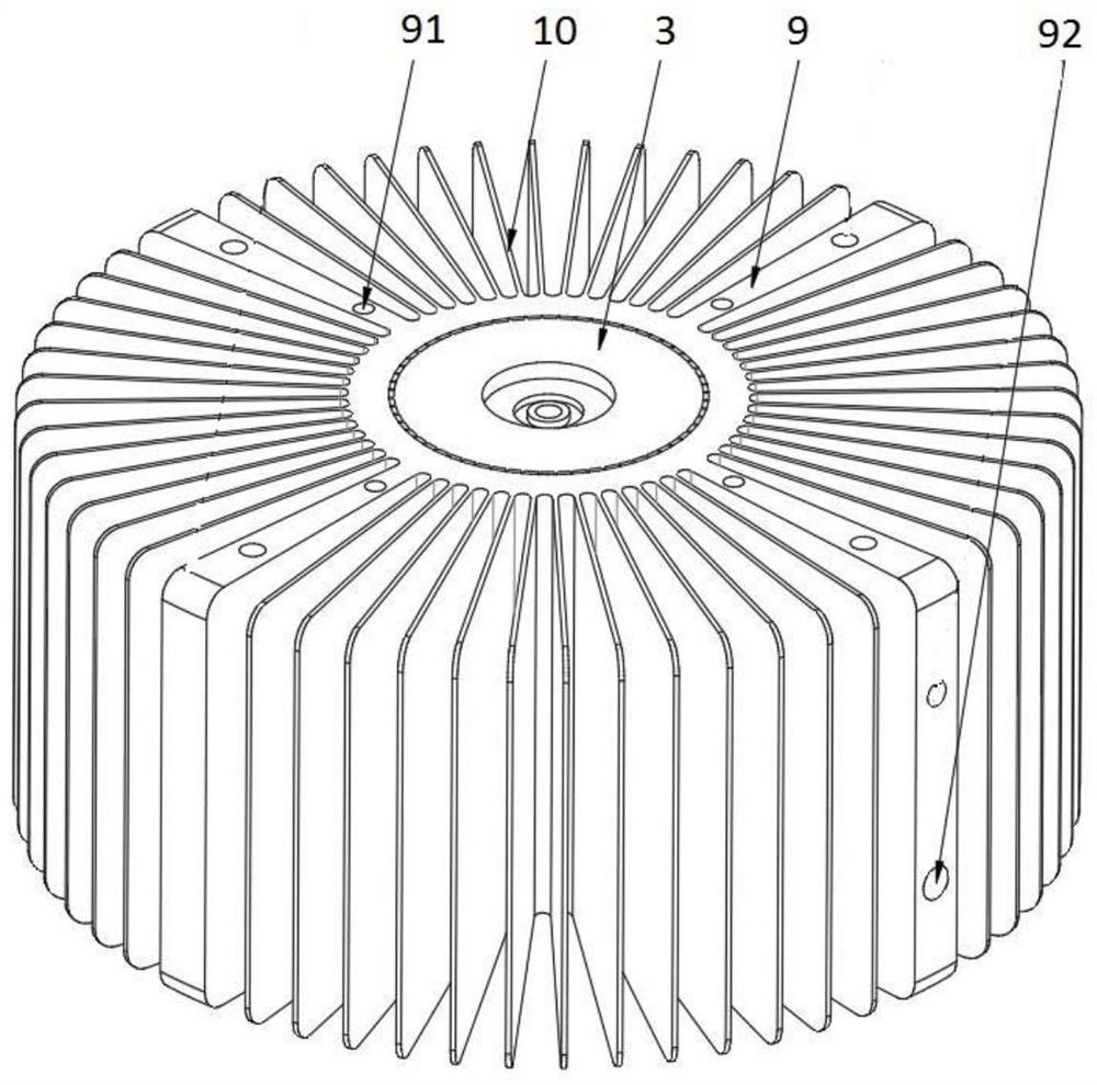 Radiator with double phase change cavities