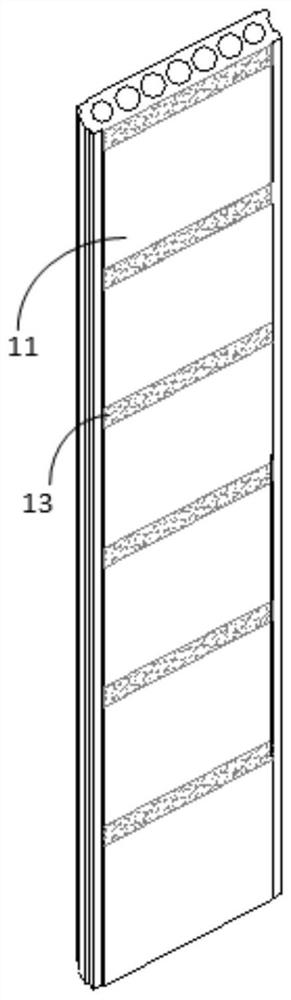 Fabricated point type connection wall structure