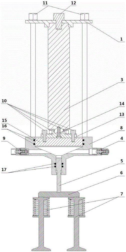 Piezoelectric stepless variable valve mechanism based on inverse piezoelectric effect