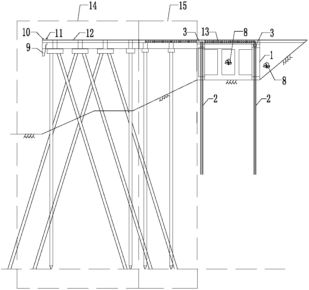 Novel high-pile wharf