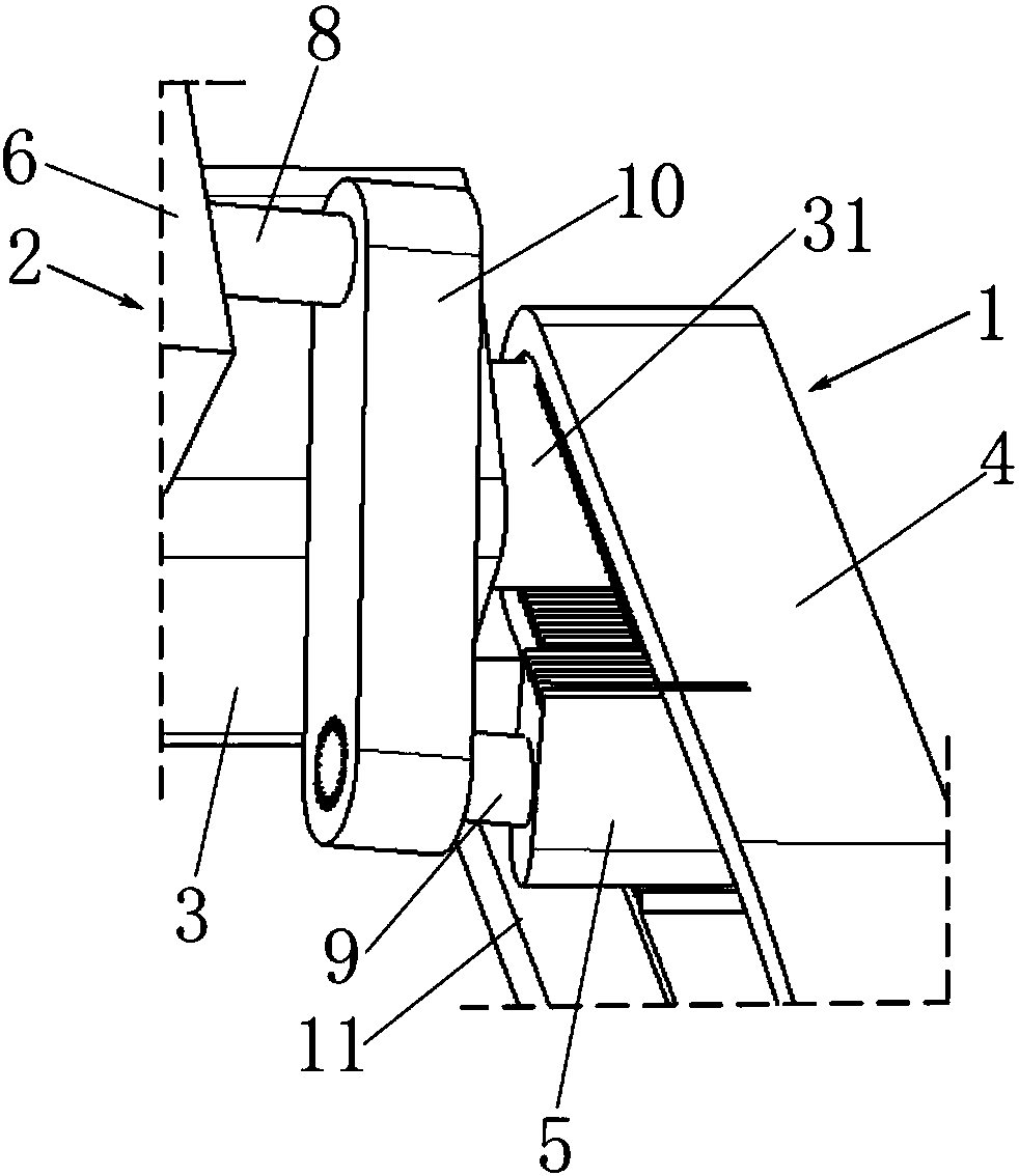 Vehicle skylight cleaning structure and vehicle