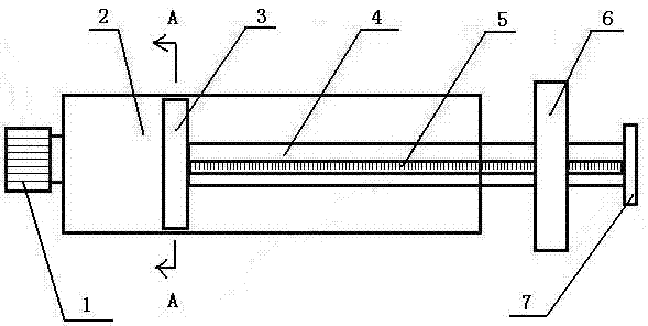 Quantitative type push toothpaste barrel