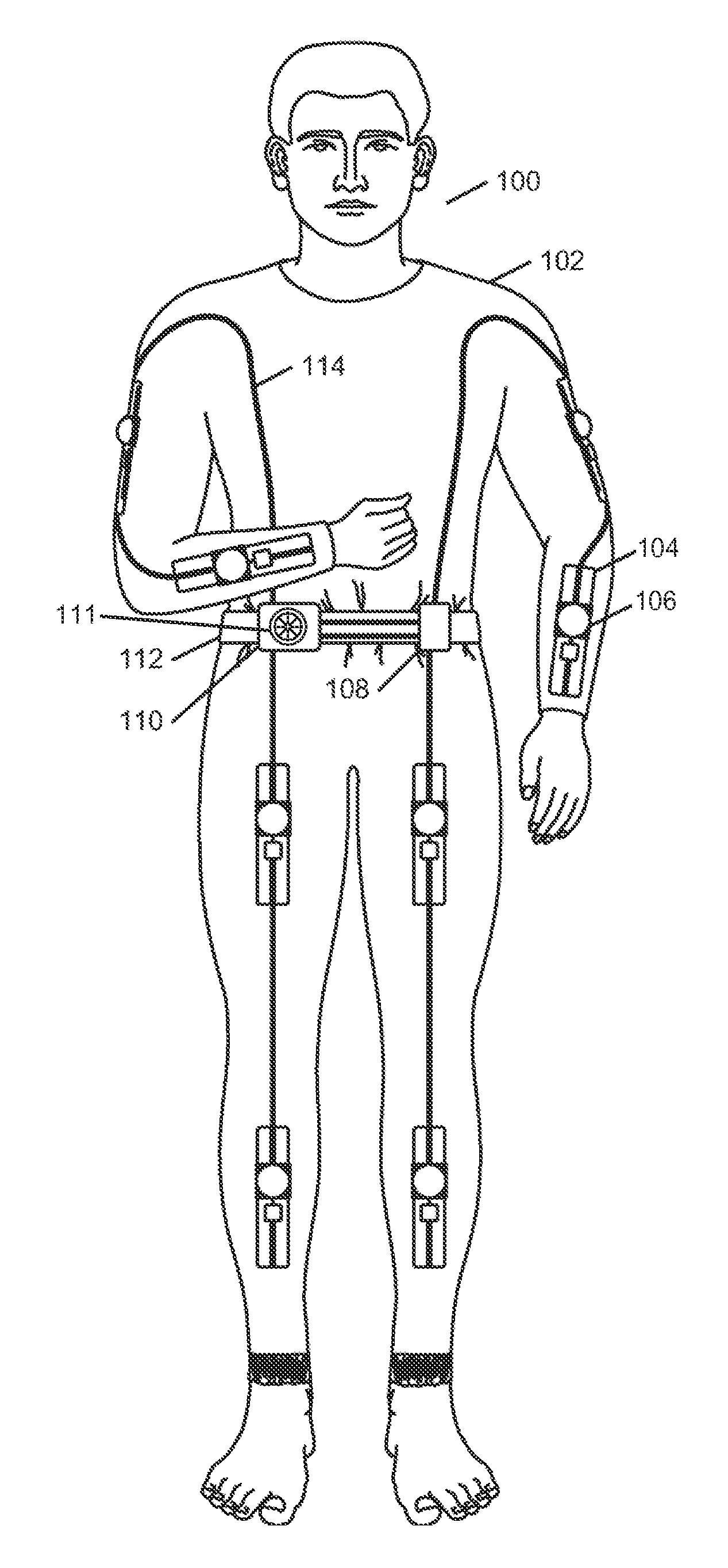 Exoskeleton suit for adaptive resistance to movement
