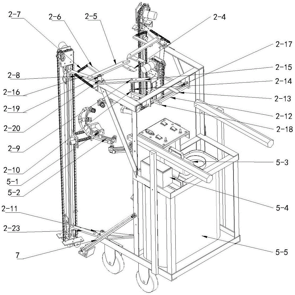 Trunk whitening automatic spraying device