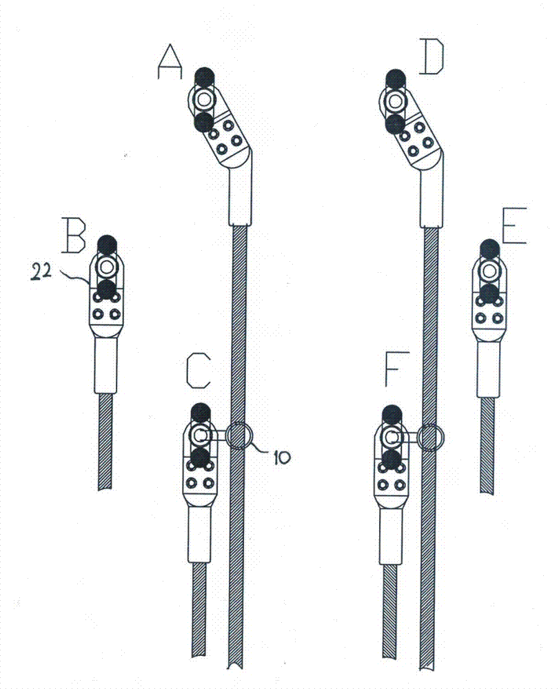 Four-link tension string for +/-800KV heavy ice area