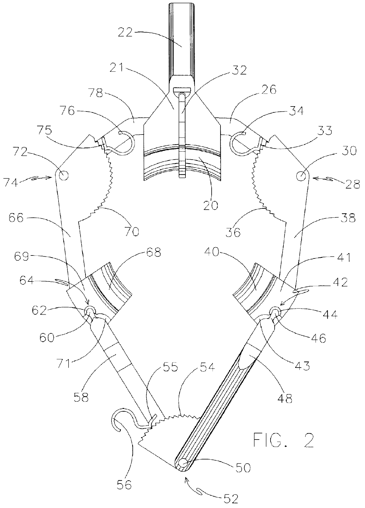 Multi-bladed speculum for dilating a body cavity