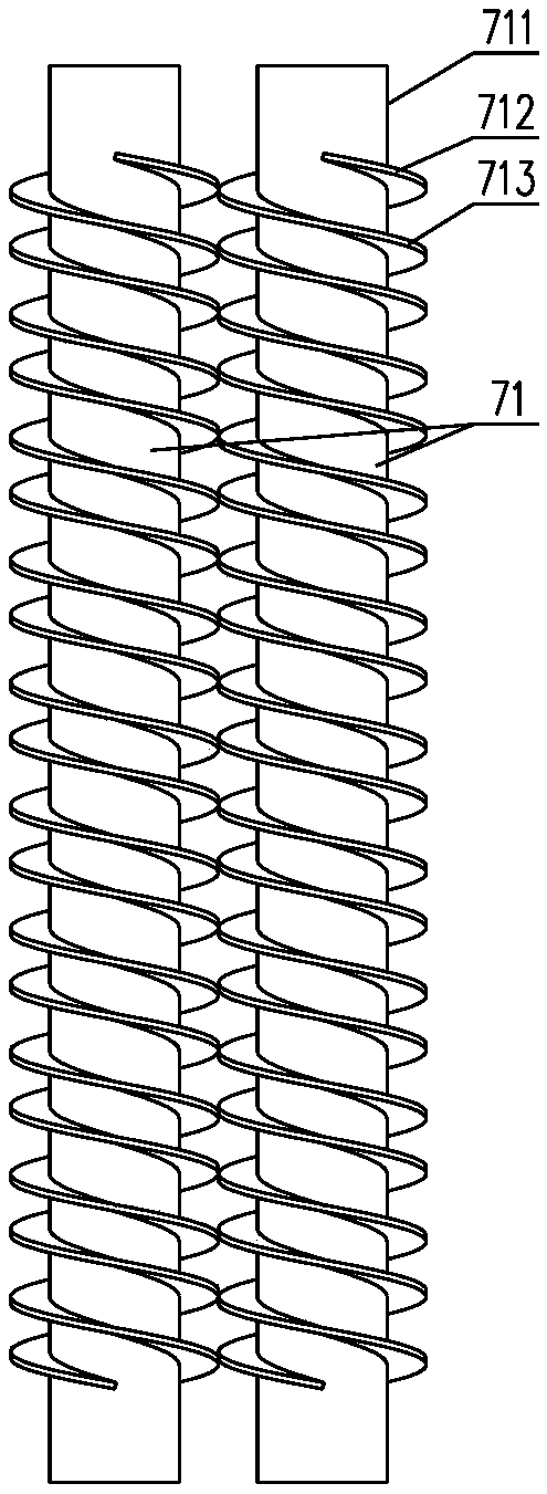 Self-support double spiral finned tube heat exchanger