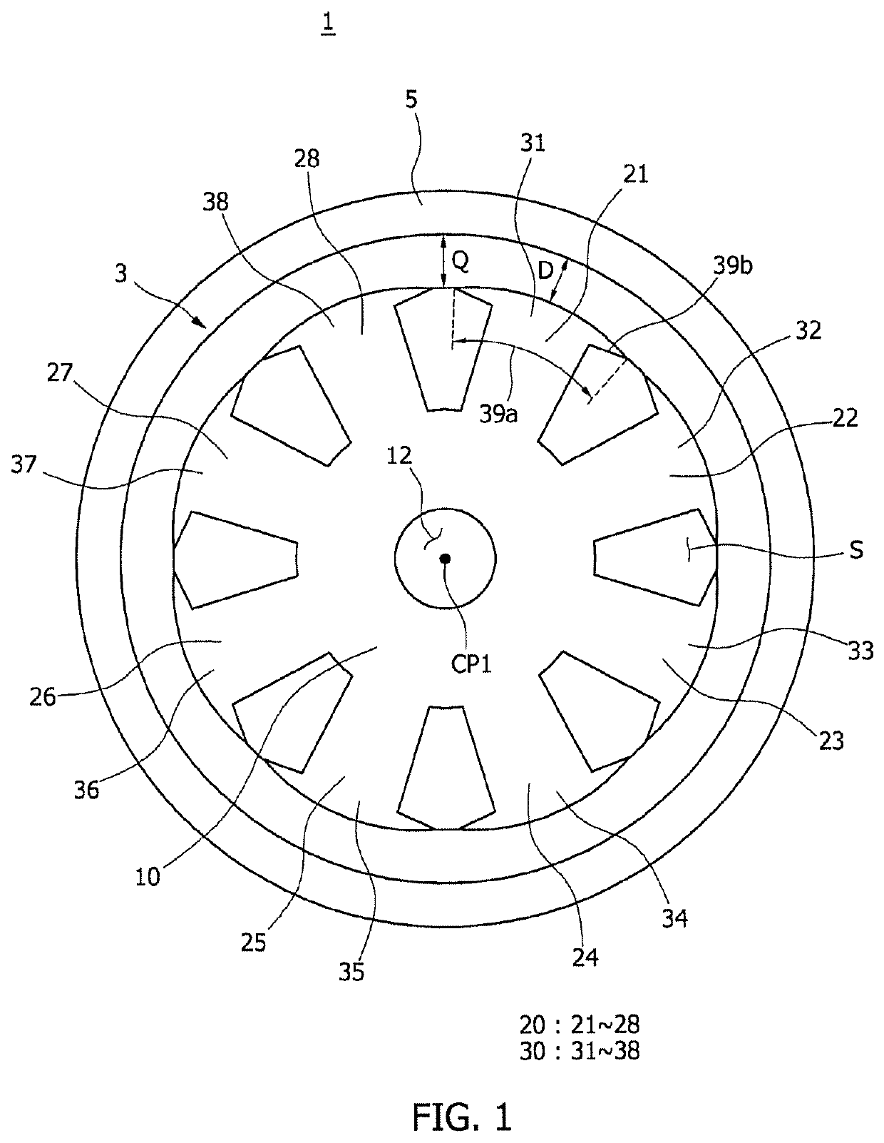 Rotor for wound-rotor motor and wound-rotor motor having the same