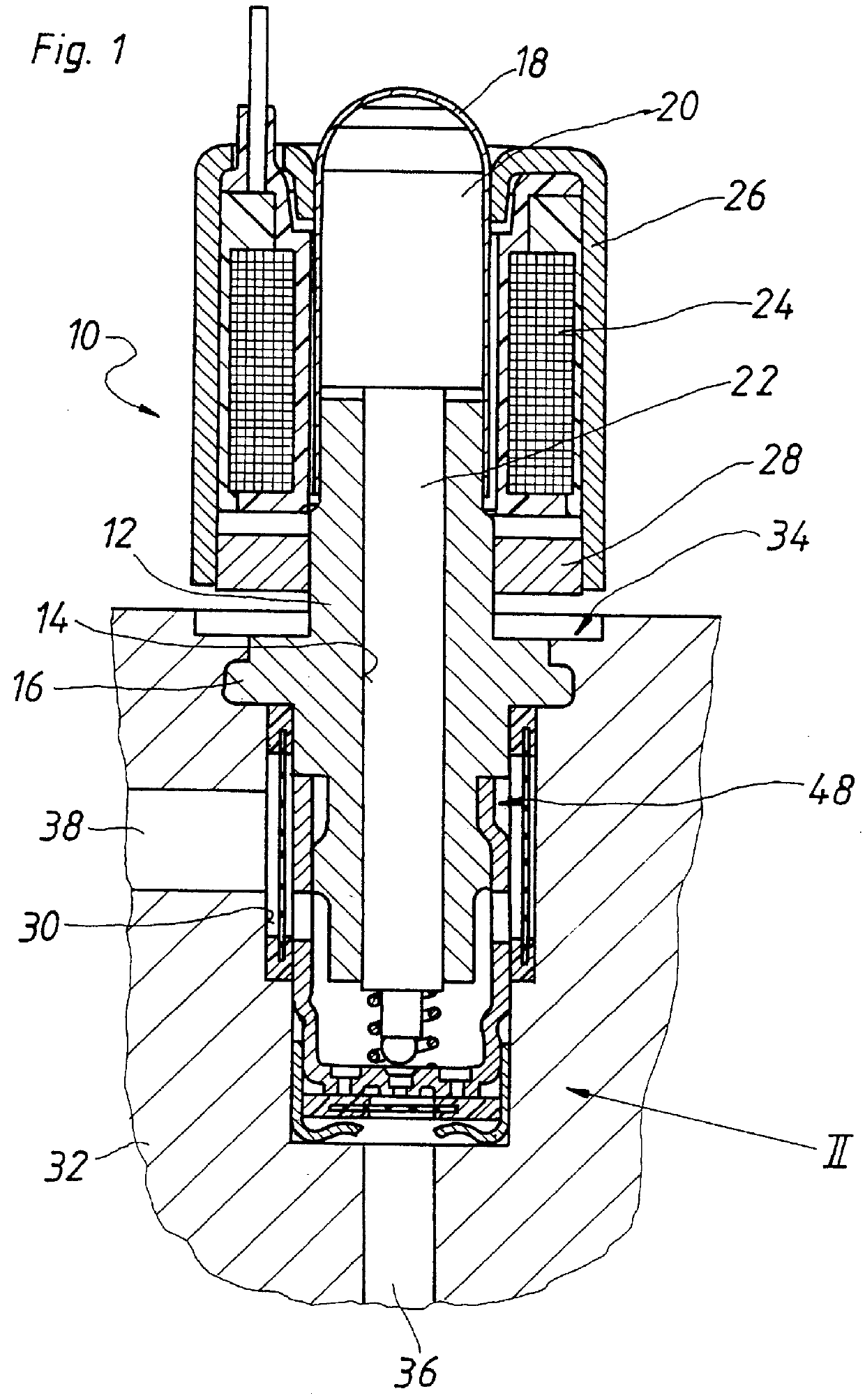 Magnet valve with integrated check valve