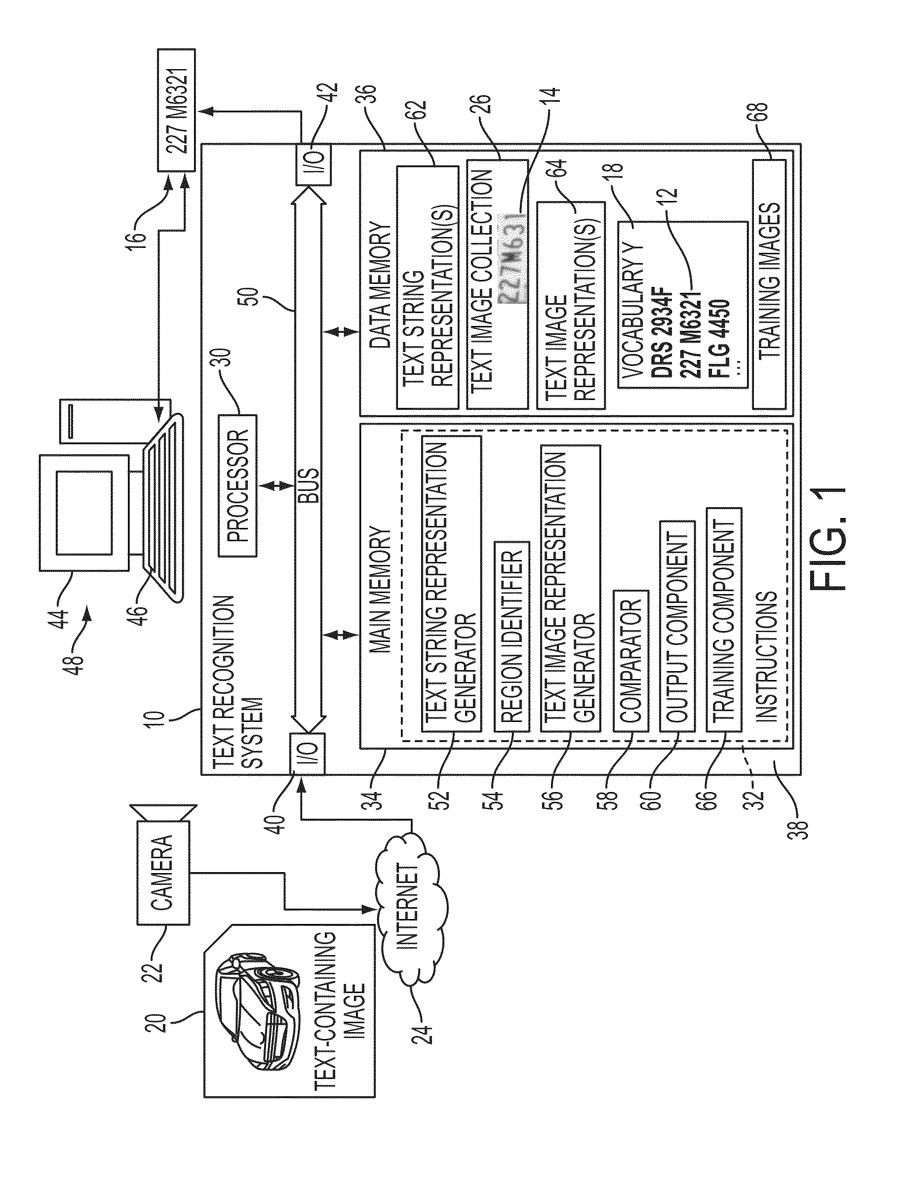 Label-embedding for text recognition