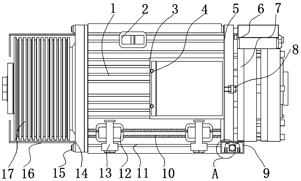 Efficient energy-saving elevator door motor and control system thereof