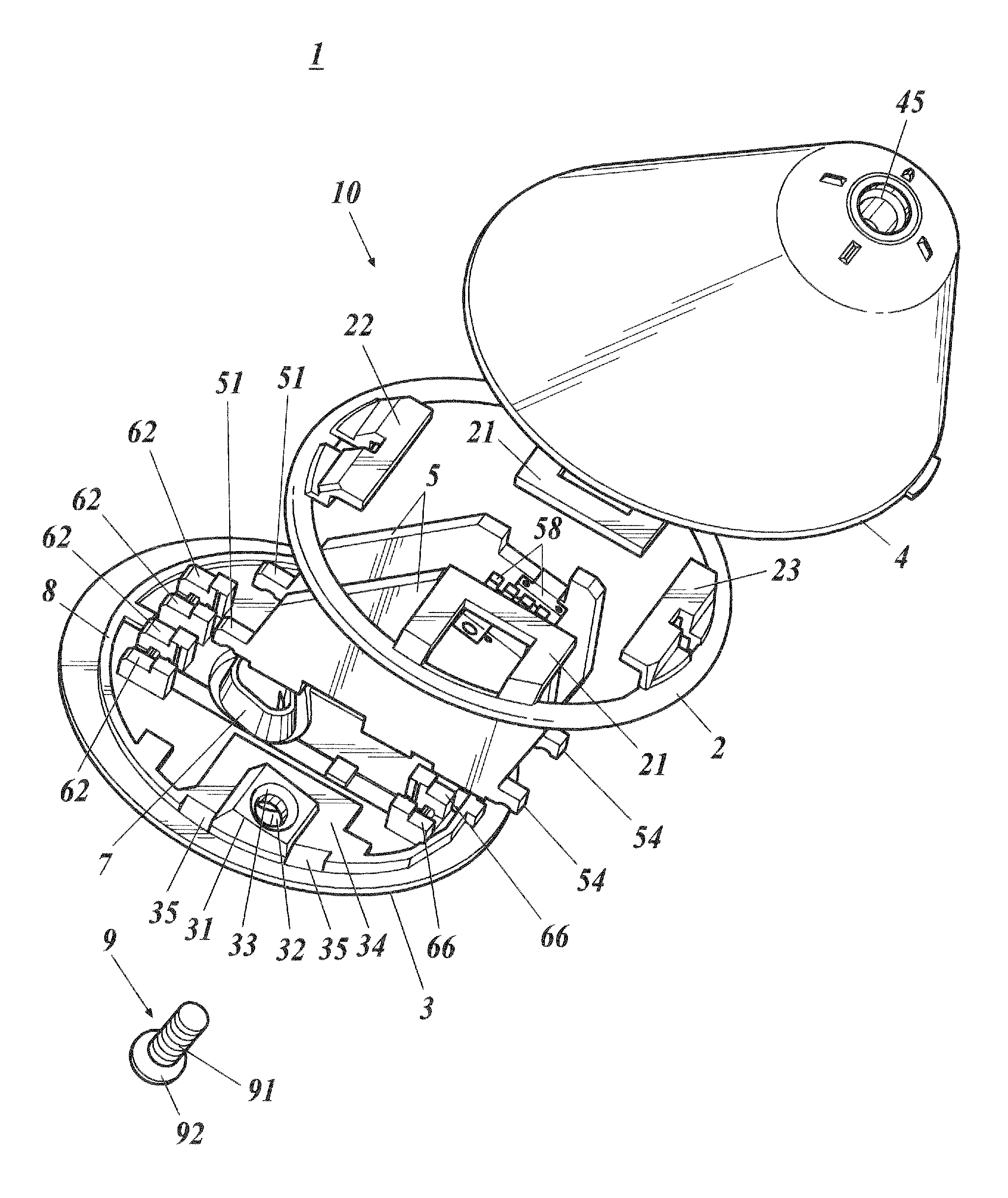 Cabinet of electrical apparatus and antenna apparatus