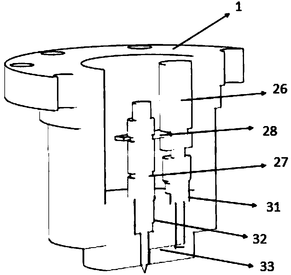 Research device and control method for mixing characteristics of natural gas/diesel dual fuel injection