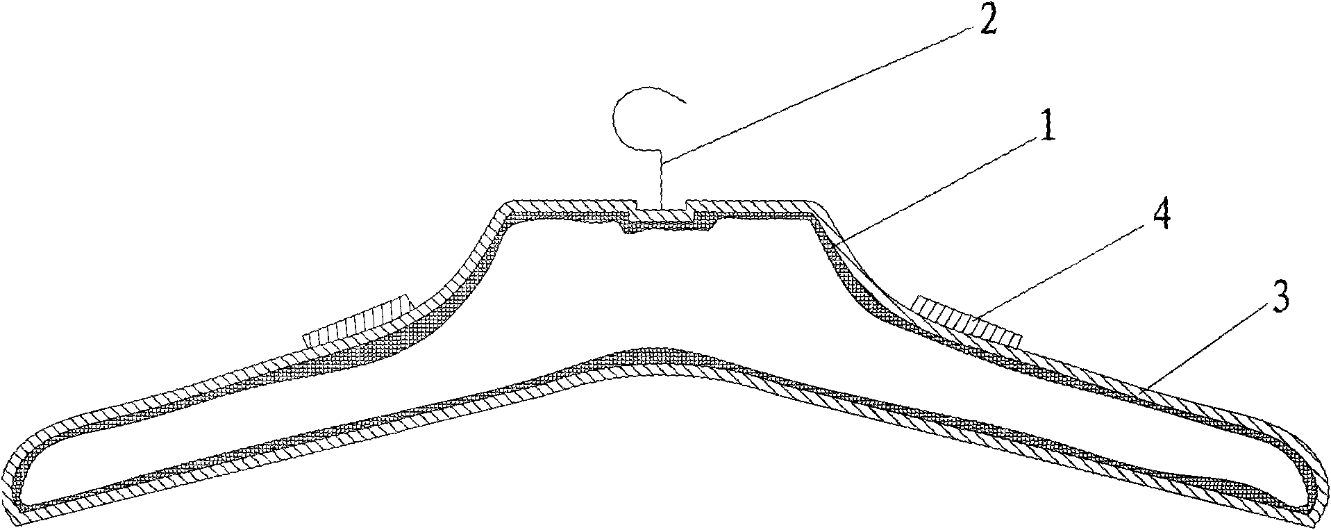 Clothes rack, mold for same and method for manufacturing same