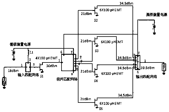 4.0-5.0ghz 8W GaN Monolithic Power Amplifier and Design Method