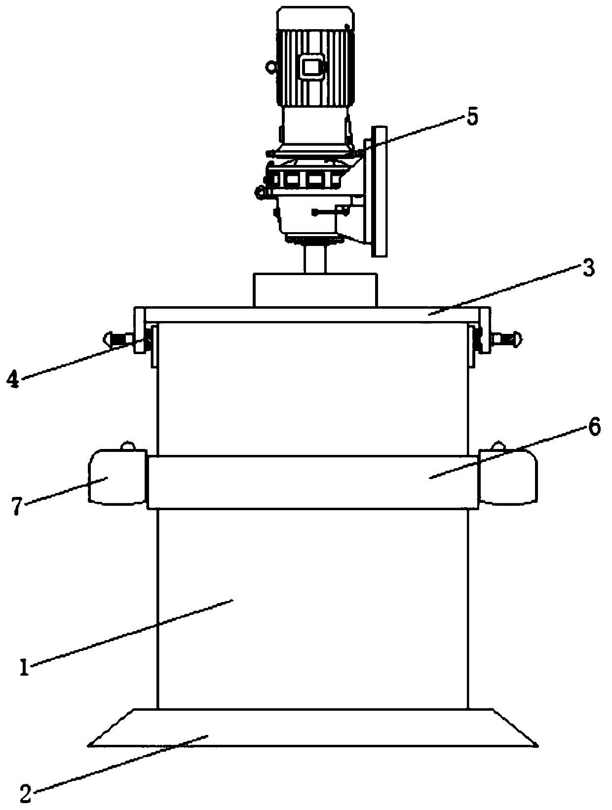 Paint stirring device for parking lot construction