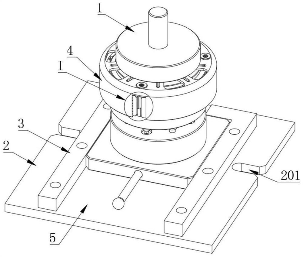 A semi-automatic magnetic tile tensioning device